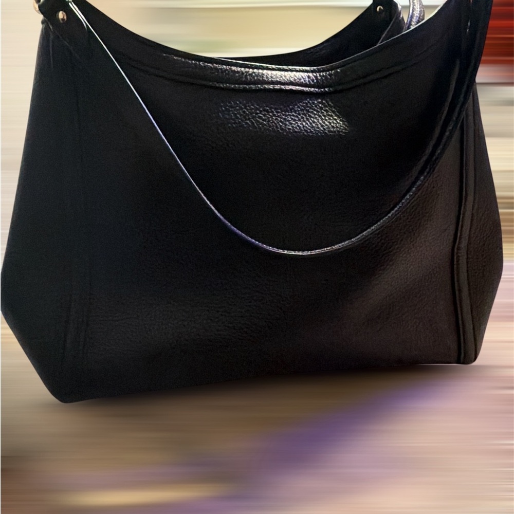 Coach Black Leather Shoulder Bag - Picture 2 of 5